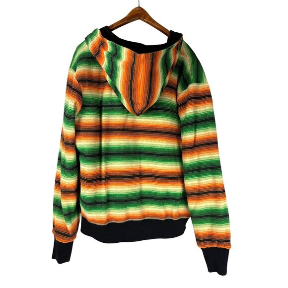 VTG Circa Hecho de Sangre Reversible Hooded  Skater Surfer Zip Jacket Men's XL - Picture 5 of 15